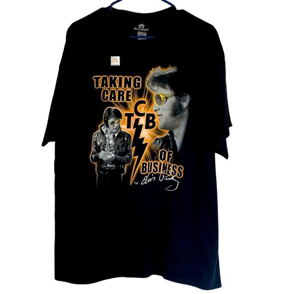 GRACELAND Other - ELVIS PRESLEY OFFICIAL GRACELAND TAKING CARE OF BUSINESS MENS XL GRAPHIC SHIRT